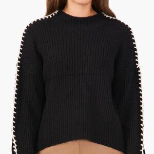 Halogen Contrast Stitch Sweater